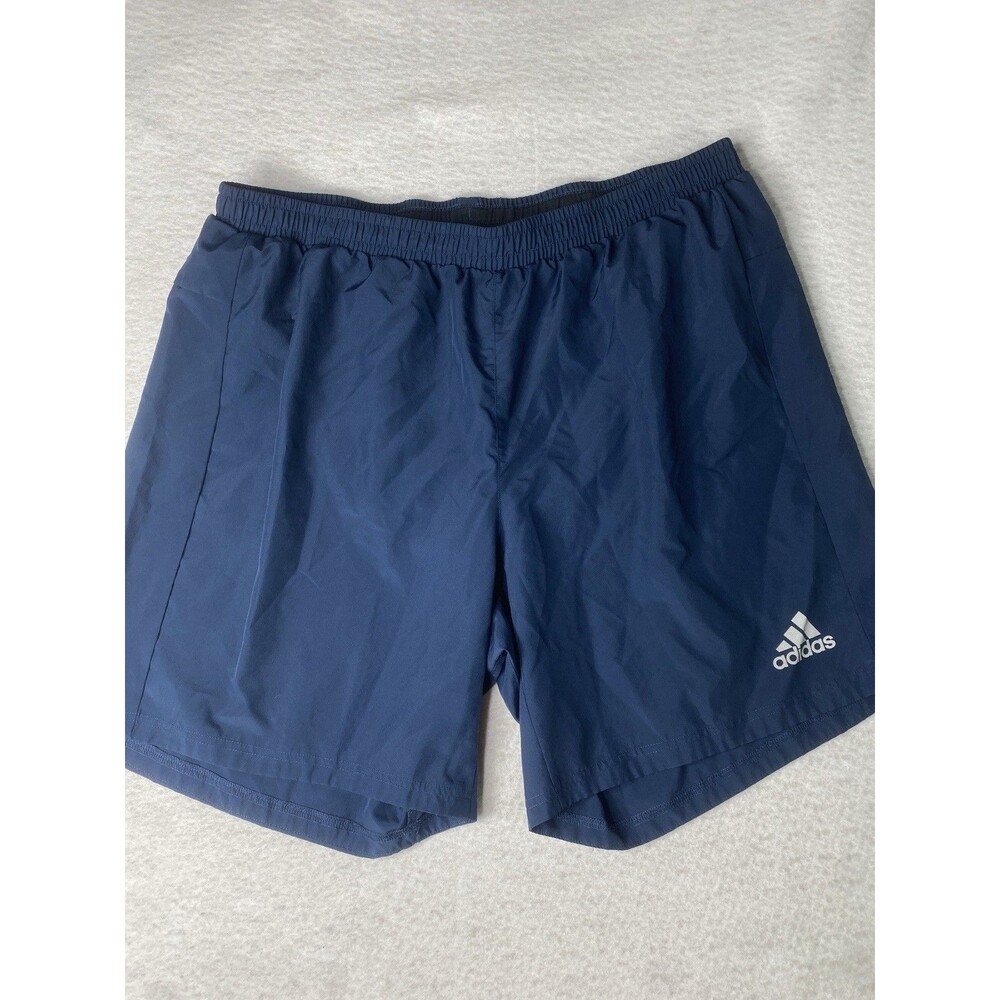 adidas Men's Running Shorts Size XL 7" Inseam Navy Lined Climalite Performance